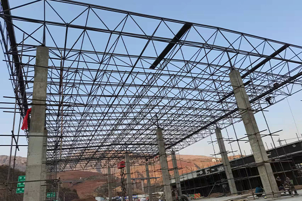 胶州钢结构网架图片